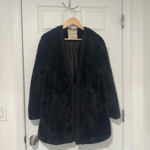 Black Faux Fur Coat - Women Jackets & Coats